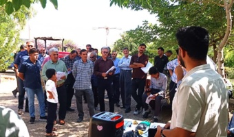 در ایستگاه تحقیقات انجیر استهبان؛ کاربرد نسل جدید تجهیزات سم‌پاشی در مدیریت کنه انجیر با مشارکت محققان مرکز بررسی شد