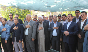 آیین گلباران گلزار شهدا با حضور مسئولان استانی و کارکنان مرکز تحقیقات و آموزش کشاورزی فارس برگزار شد