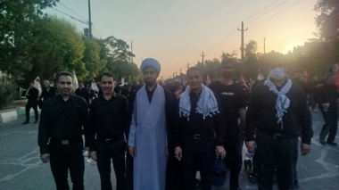 تجدید میثاق کارکنان مرکز تحقیقات و آموزش کشاورزی و منابع طبیعی فارس با آرمان‌های انقلاب؛ در مراسم تشییع قائد شهید در قم
